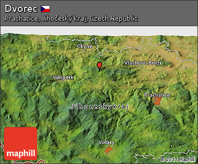 Satellite 3D Map of Dvorec