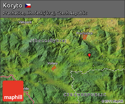 Satellite 3D Map of Koryto