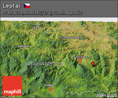 Satellite 3D Map of Leptač