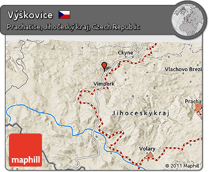 Shaded Relief 3D Map of Výškovice