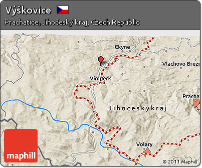 Shaded Relief 3D Map of Výškovice
