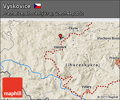 Shaded Relief 3D Map of Výškovice