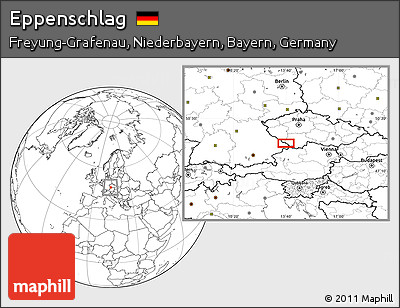 Blank Location Map of Eppenschlag