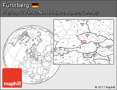 Blank Location Map of Fürstberg