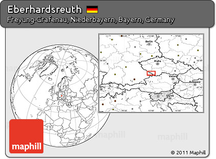 Blank Location Map of Eberhardsreuth