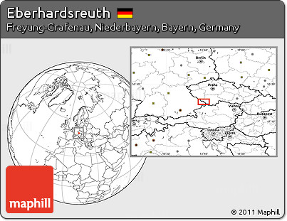 Blank Location Map of Eberhardsreuth