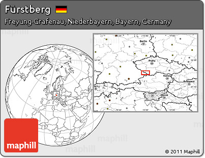 Blank Location Map of Fürstberg