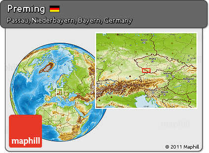 Physical Location Map of Preming