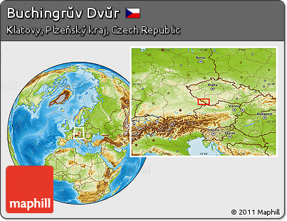 Physical Location Map of Buchingrŭv Dvŭr