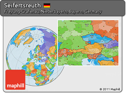 Political Location Map of Seifertsreuth