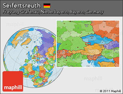 Political Location Map of Seifertsreuth
