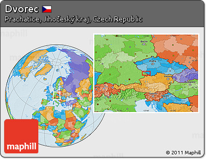 Political Location Map of Dvorec