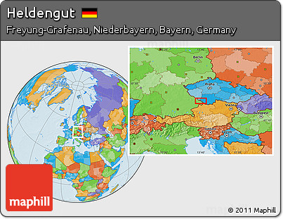 Political Location Map of Heldengut