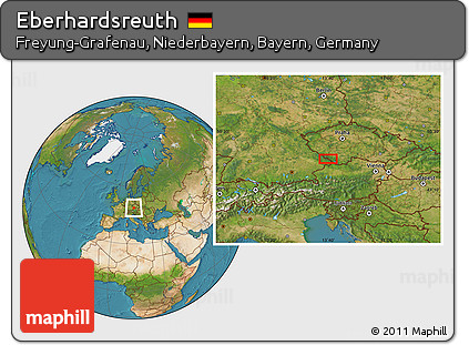 Satellite Location Map of Eberhardsreuth