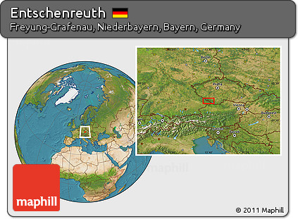 Satellite Location Map of Entschenreuth