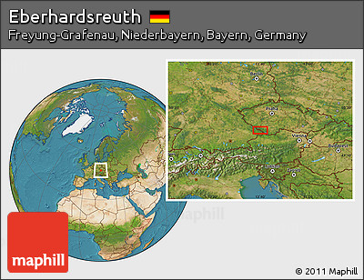 Satellite Location Map of Eberhardsreuth