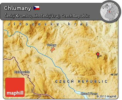 Physical Map of Chlumany