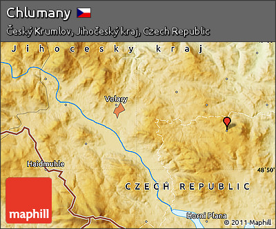 Physical Map of Chlumany