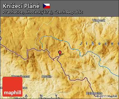Physical Map of Knížecí Pláně