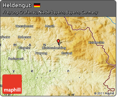 Physical Map of Heldengut