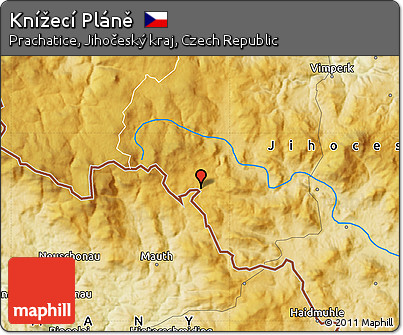 Physical Map of Knížecí Pláně