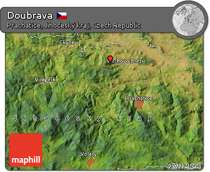Satellite Map of Doubrava