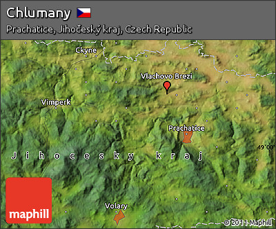 Satellite Map of Chlumany