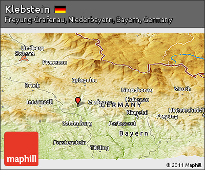 Physical Panoramic Map of Klebstein