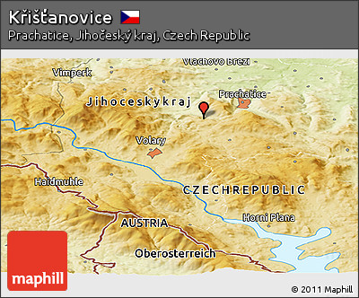 Physical Panoramic Map of Křišťanovice