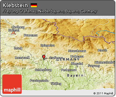 Physical Panoramic Map of Klebstein