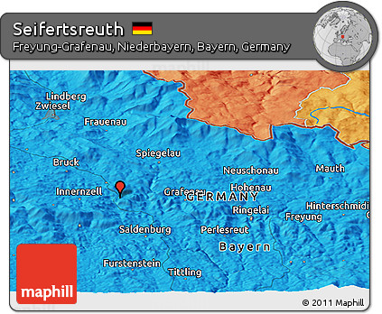 Political Panoramic Map of Seifertsreuth