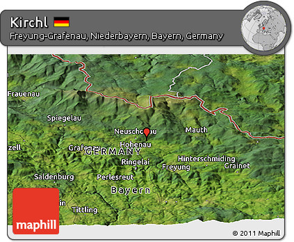 Satellite Panoramic Map of Kirchl