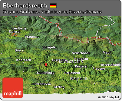 Satellite Panoramic Map of Eberhardsreuth