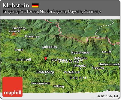 Satellite Panoramic Map of Klebstein