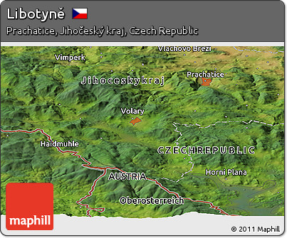 Satellite Panoramic Map of Libotyně