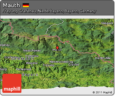Satellite Panoramic Map of Mauth