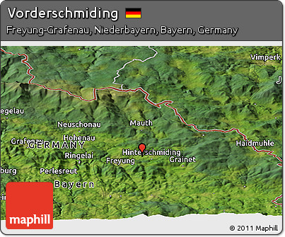 Satellite Panoramic Map of Vorderschmiding