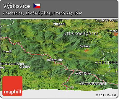 Satellite Panoramic Map of Výškovice