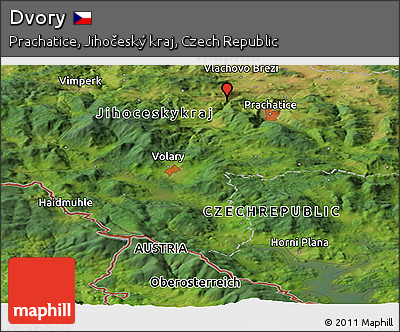Satellite Panoramic Map of Dvory