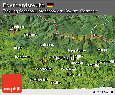 Satellite Panoramic Map of Eberhardsreuth