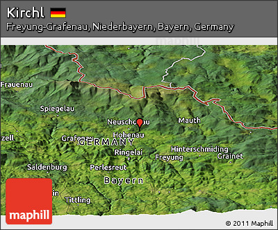 Satellite Panoramic Map of Kirchl