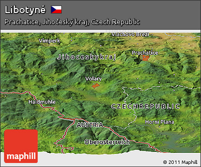 Satellite Panoramic Map of Libotyně