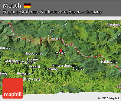 Satellite Panoramic Map of Mauth