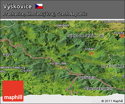 Satellite Panoramic Map of Výškovice