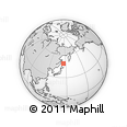 Outline Map of the Area around 48° 54' 57" N, 145° 25' 30" E, rectangular outline