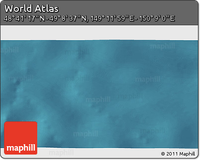 Satellite 3D Map of the Area around 48° 54' 57" N, 149° 40' 30" E