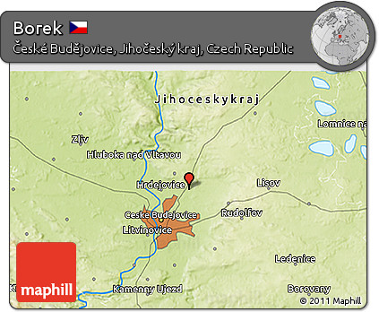 Physical 3D Map of Borek