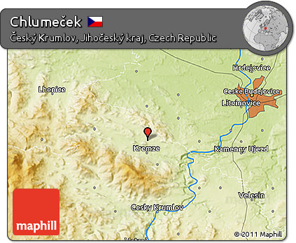Physical 3D Map of Chlumeček