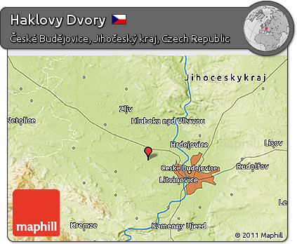 Physical 3D Map of Haklovy Dvory