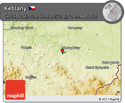 Physical 3D Map of Keblany